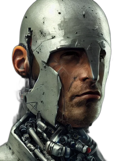 face, mask, robot, concept art transparent PNG cut-out