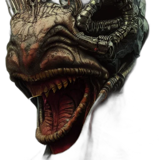 creature, mask, dragon, face transparent PNG cut-out