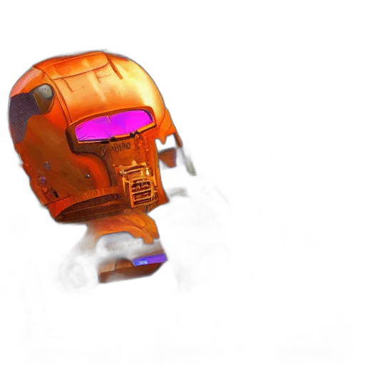 robot, mask, weapon, face transparent PNG cut-out