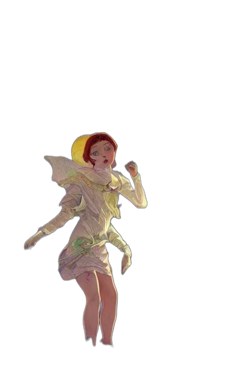staff, dress, creature, weapon transparent PNG cut-out