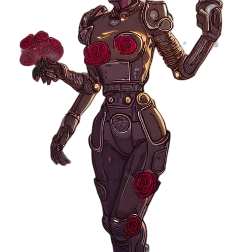 robot, weapon, concept art, cyberpunk transparent PNG cut-out