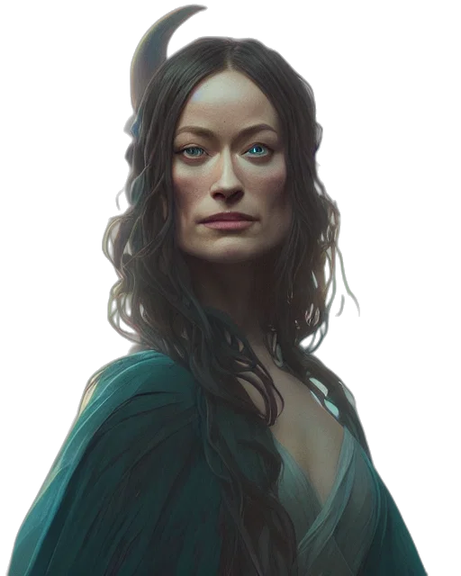 face, dress, dragon, crown transparent PNG cut-out