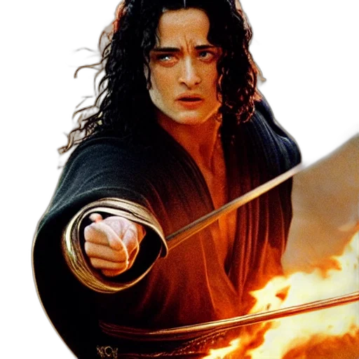 sword, weapon, staff, fantasy art transparent PNG cut-out