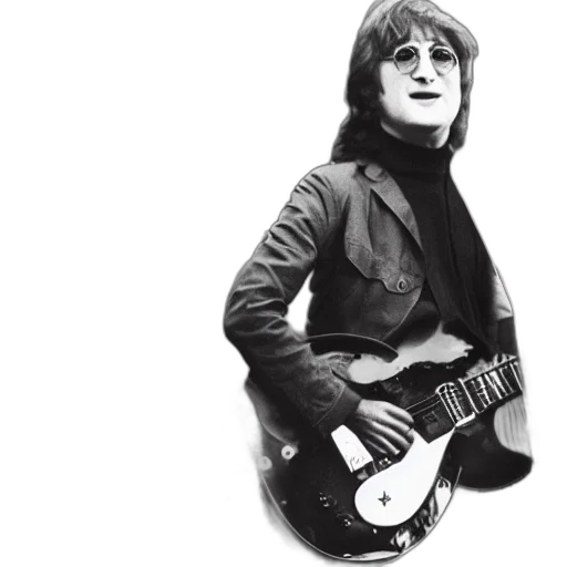 jacket, john, lennon, playing transparent PNG cut-out