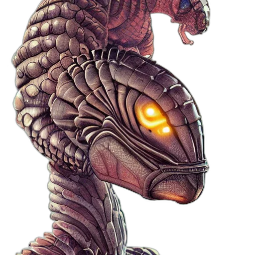 dragon, creature, animal, robot transparent PNG cut-out