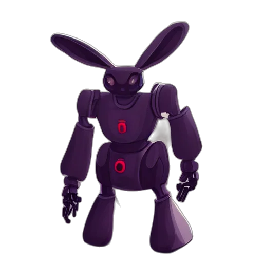 robot, 3d render, concept art, pixel art transparent PNG cut-out