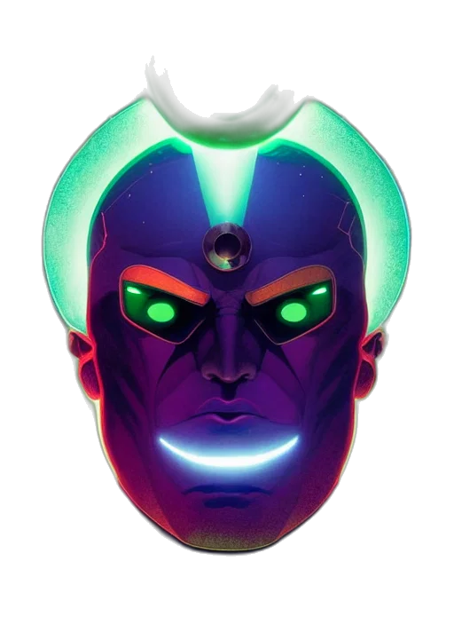 mask, face, robot, crown transparent PNG cut-out