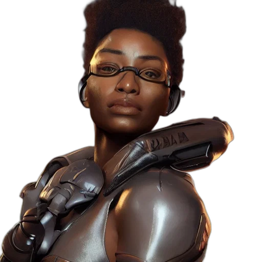 robot, weapon, face, staff transparent PNG cut-out