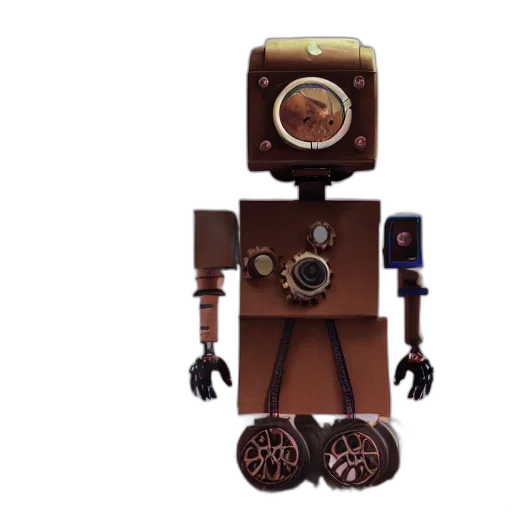robot, staff, creature, mask transparent PNG cut-out