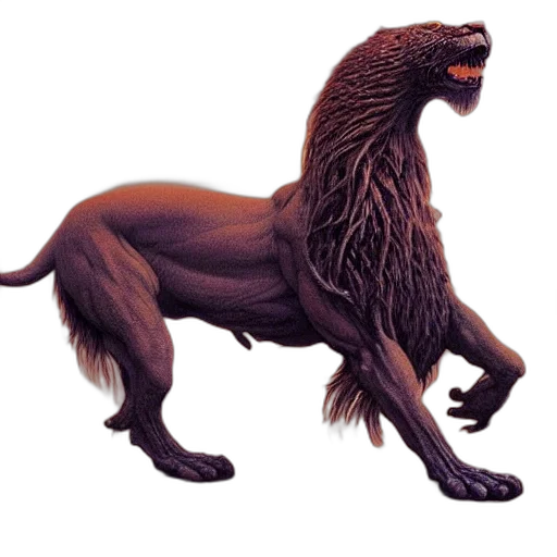 creature, animal, dragon, hair transparent PNG cut-out