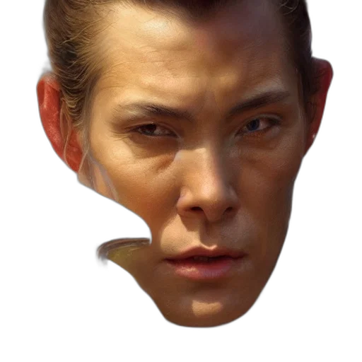 face, mask, creature, hair transparent PNG cut-out
