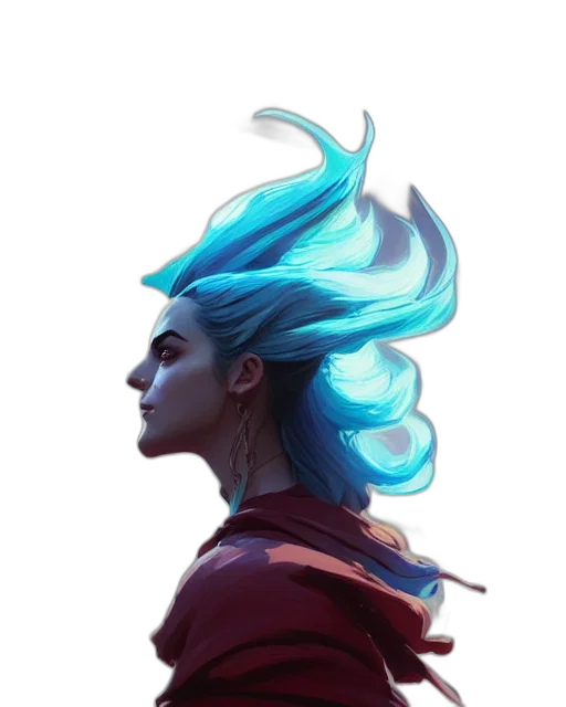 face, hair, crown, dragon transparent PNG cut-out