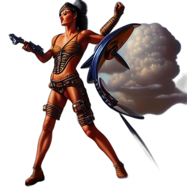 sword, weapon, staff, fantasy art transparent PNG cut-out