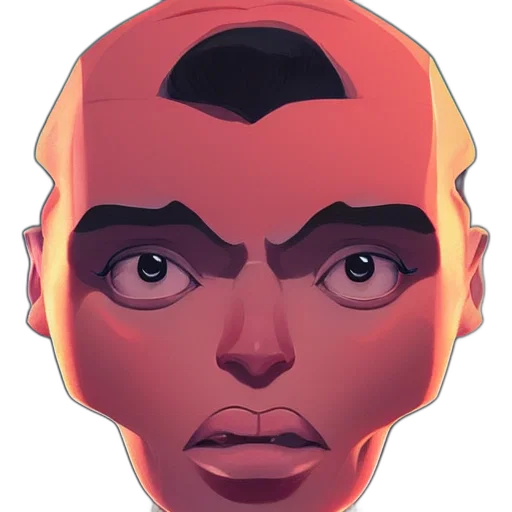 face, mask, robot, creature transparent PNG cut-out