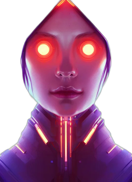 robot, face, mask, creature transparent PNG cut-out