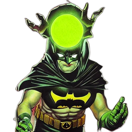 mask, comic book art, concept art, green transparent PNG cut-out