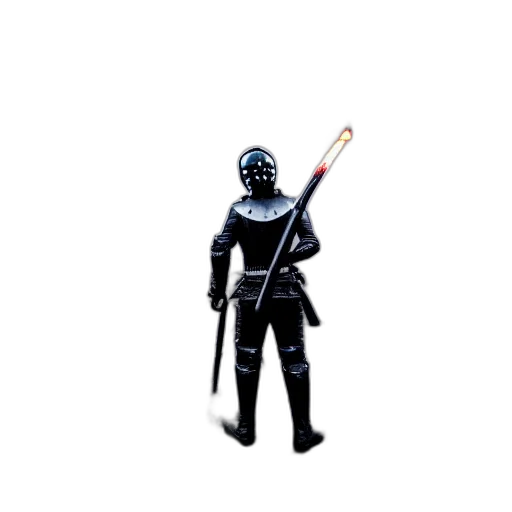 staff, sword, weapon, 3d render transparent PNG cut-out