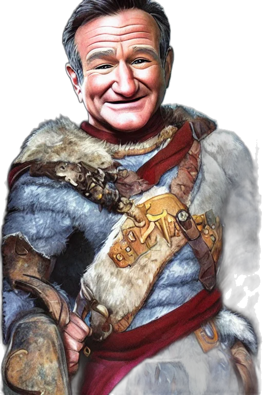 fantasy art, concept art, robin, williams transparent PNG cut-out