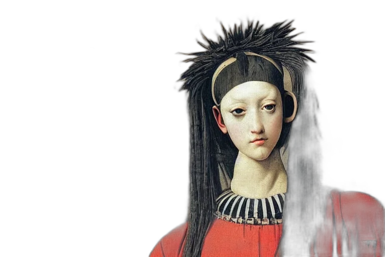 face, crown, hair, dress transparent PNG cut-out
