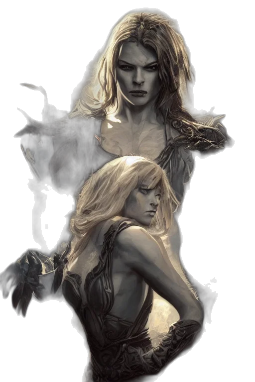fantasy art, concept art, comic book art, watercolor transparent PNG cut-out