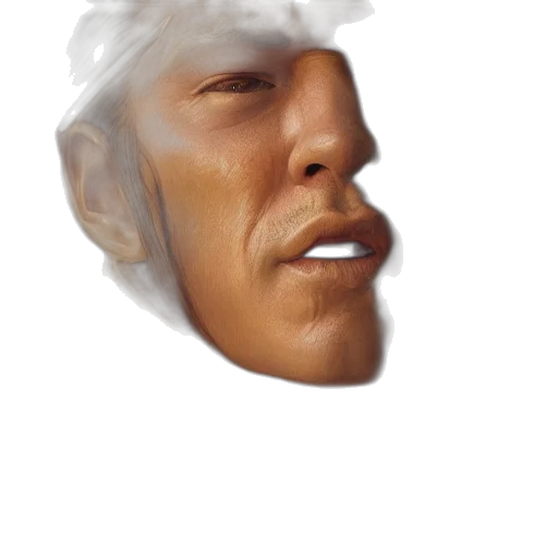 face, mask, hair, creature transparent PNG cut-out