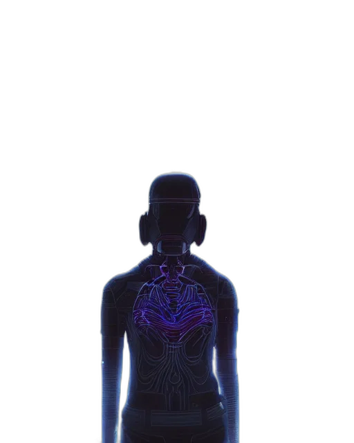 robot, mask, jacket, dress transparent PNG cut-out