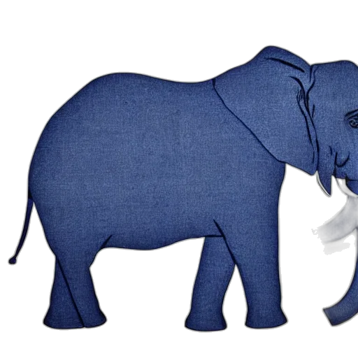 animal, concept art, 3d render, blue transparent PNG cut-out