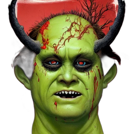 mask, creature, face, staff transparent PNG cut-out