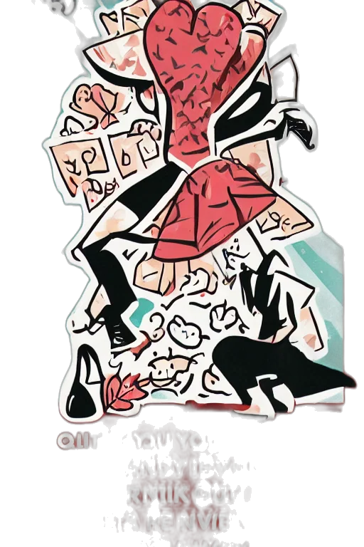 dress, shoes, jacket, cartoon transparent PNG cut-out