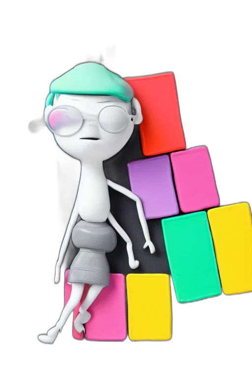 robot, staff, 3d render, concept art transparent PNG cut-out
