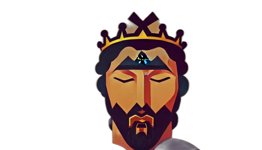crown, pixel art, concept art, 3d render transparent PNG cut-out