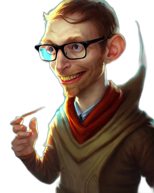 staff, face, jacket, fantasy art transparent PNG cut-out