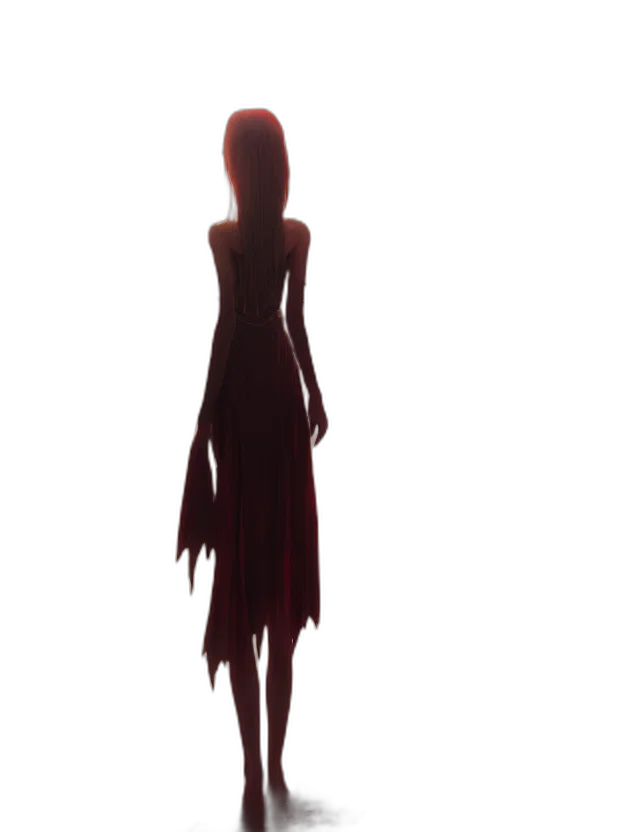 dress, staff, jewelry, creature transparent PNG cut-out