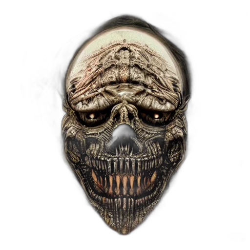 mask, face, creature, jewelry transparent PNG cut-out