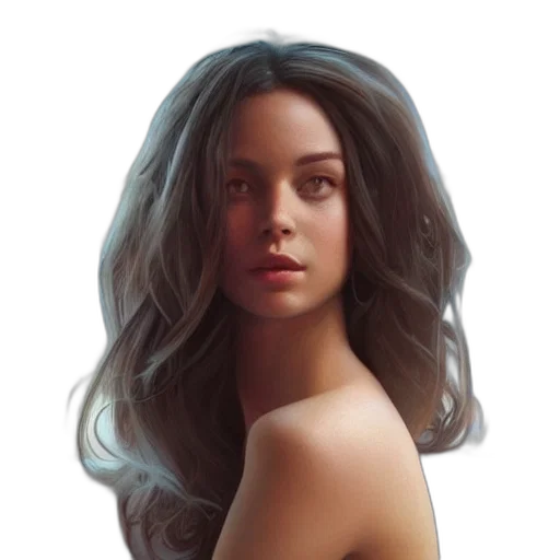 hair, face, crown, dress transparent PNG cut-out