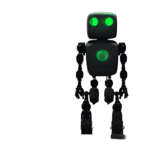 robot, staff, 3d render, concept art transparent PNG cut-out