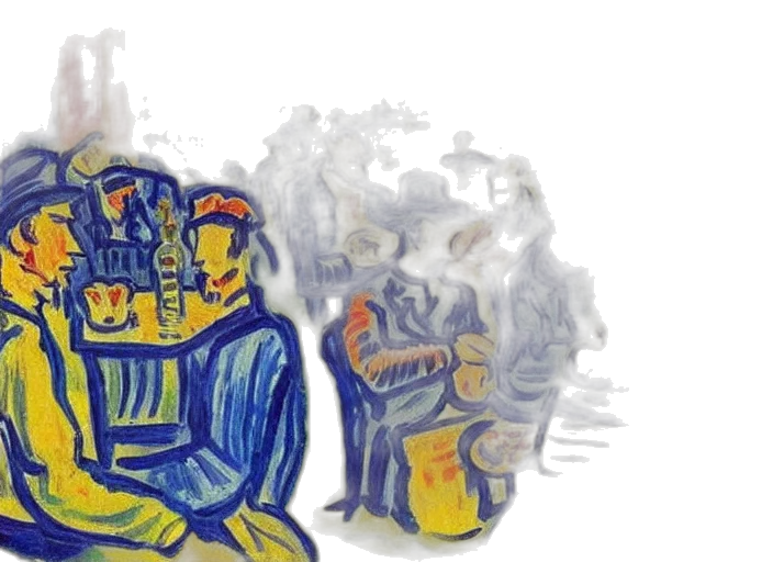 mask, robot, concept art, watercolor transparent PNG cut-out