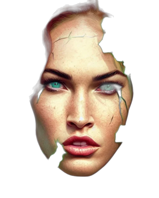 face, mask, crown, robot transparent PNG cut-out