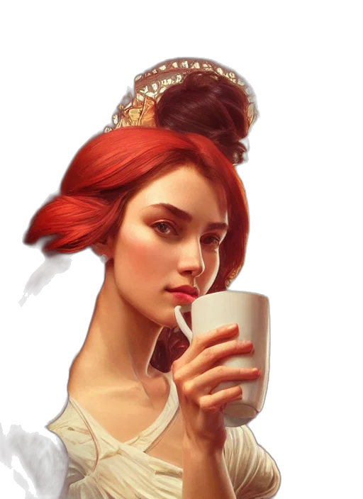 crown, face, dress, fantasy art transparent PNG cut-out