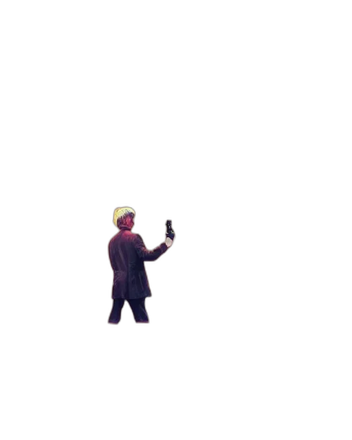 staff, weapon, hat, robot transparent PNG cut-out