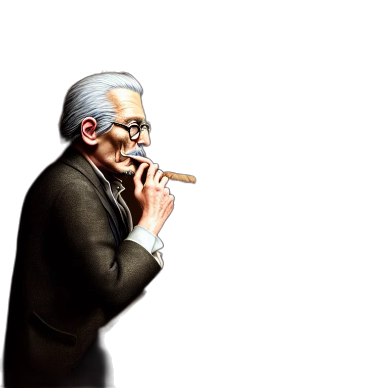 staff, face, concept art, photorealistic transparent PNG cut-out