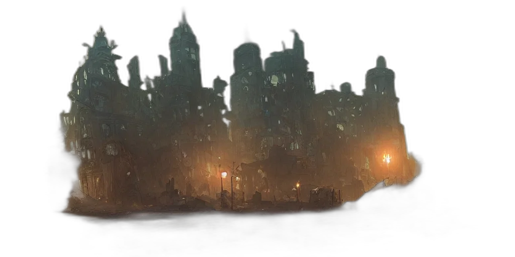 mask, weapon, robot, building transparent PNG cut-out