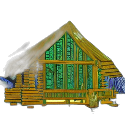 building, 3d render, concept art, pixel art transparent PNG cut-out