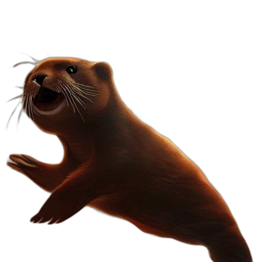 animal, creature, staff, 3d render transparent PNG cut-out