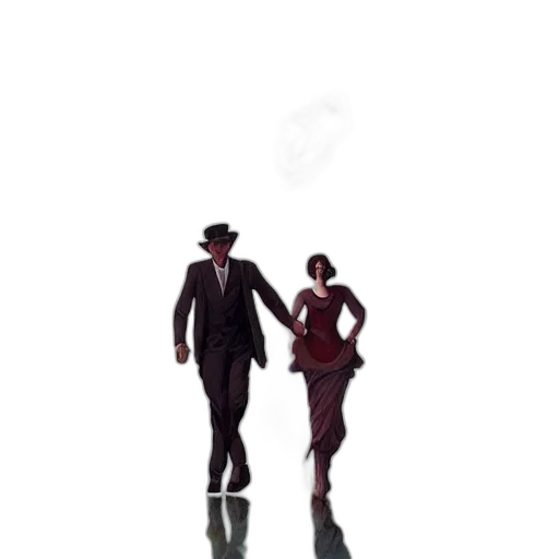 staff, dress, hat, umbrella transparent PNG cut-out