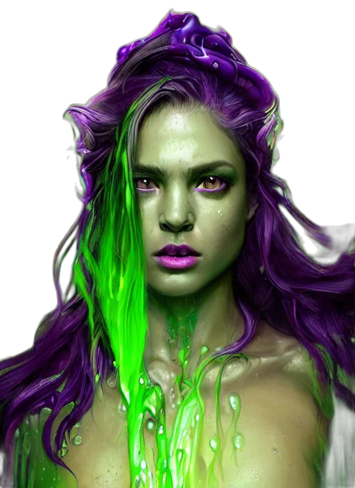 fantasy art, photorealistic, comic book art, cyberpunk transparent PNG cut-out
