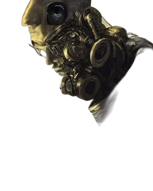 mask, robot, face, weapon transparent PNG cut-out