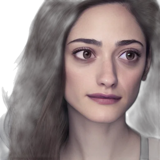 face, hair, crown, photorealistic transparent PNG cut-out