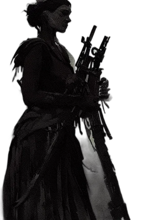 weapon, staff, dress, sword transparent PNG cut-out