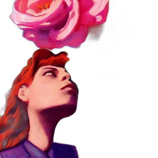 flower, crown, face, umbrella transparent PNG cut-out